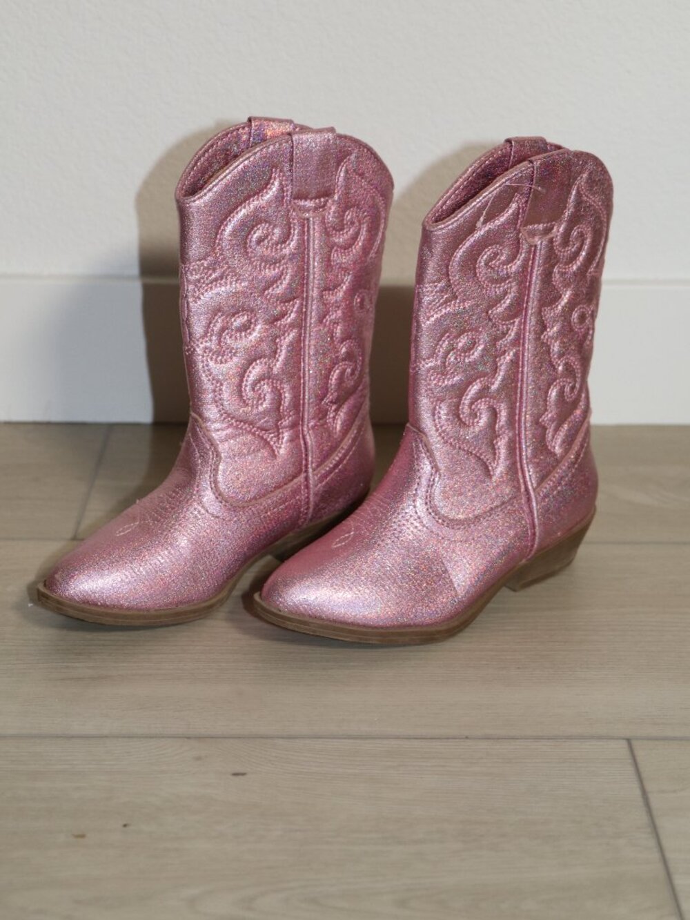 Harper Canyon PINK GLITTER COWBOY BOOTS girls- Size 11